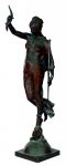 AUGUSTIN EDME MOREAU - VAUTHIER - Escultura em bronze, representando " figura Feminina " . Assinada e datada, 1878. Com selo de reprodução. Fundição Bardedienne. Alt. 72 cm.