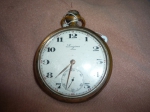 Relógio de bolso, marca LONGINES (no estado). Diâm. 4,5 cm
