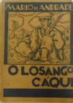 LIVRO. Mário de Andrade. "O Losango Caqui".Primeira edição. Capa de Di Cavalcanti. Casa Editora A. TISI, 1926.(no estado)