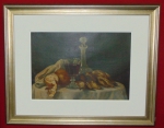 SEM ASSINATURA." Natureza morta ", óleo s/ tela, 35 x 50 cm. Atribuido a Pedro Alexandrino.