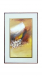 SATYRO MARQUES. "Apocalipse", óleo s/tela, 60 x 35 cm. Assinado e datado no cid, 1984.
