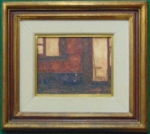 JOSÉ PAULO MOREIRA DA FONSECA "Casa Agesa " óleo s/tela,19 x 24 cm.Assinado