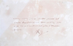Documento. Assinatura de Napoleão Bonaparte. Promoção de Oficial do Exército, Realizadaem campanha, sobre papel em branco, sem timbre, 1807, muito raro.