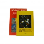 Lote com 2 exemplares da obra de Benjamim Silva: "Memórias e novas percepções" e "Uma década de pintura"