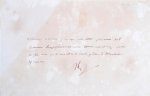 Documento. Assinatura de Napoleão Bonaparte. Promoção de Oficial do Exército, Realizadaem campanha, sobre papel em branco, sem timbre, 1807, muito raro.