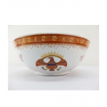 Bowl em porcelana SANSON , modelo Cia das Indias, serviço encomendado pelos Estados Unidos da América. Alt. 10 cm. Diâm. 25 cm.