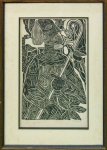 DEJACY. "São Francisco de Assis", xilogravuras, 45 x 29 cm. Assinado e datado, 1982.