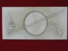 E. LATINI, 2 quadros "Composição", pendant, espatulado, med. 80 x 80cm, assinado.