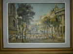 JOSE MARIA DE ALMEIDA. "Carnaval", óleo s/tela, 33 x 46 cm. Assinado e datado frente e verso, 1964. Emoldurado, 52 x 65 cm