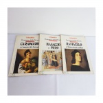REVISTAS. Lote contendo 3 revistas de La Republica Il Romanzo della Pittura, Caravaggio, Raffaello e Masaccio e Piero ( no estado)