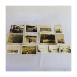 Treze fotografias antigas, diversas - Temática náutica; lugares, pessoas e datas não identificados. (no estado)Medidas  maior 10 x 15 cm e menor 6 x 8 cm