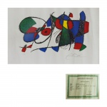 JOAN MIRÓ (1893/1983) - "Volume II -. Litho VIII". Photpmechanical graphic , numerada I 311/500, 44cm x 61cm. Facsimile signature. Acompanha certificado.