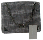 Bolsa cinza feminina, 21x26x5cm, marcas da manufatura ZARA; nunca foi usada.