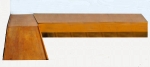 Rampa de madeira com elevação e plataforma, 25x26077cm, muito bem conservada, para acesso ao leito de cadeirante. Desmontagem e retirada por conta do comprador.