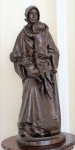 TEIXEIRA LOPES - "Maternidade" - Escultura em bronze datada 1900, med. 52 cm