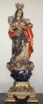 Imagem de N.Sra. Imaculada Conceição, séc. XIX ricamente policromada, med: 85 cm