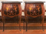 Par de mini cômodas de cabeceira , Império Brasileiro, em madeira,  med: 78 x 66 x 38 cm