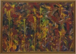 JORGE GUINLE FILHO. Abstrato. OST, 70 x 100 cm. Assinado e datado "81" no CID.Emoldurado, 77 x 106 cm