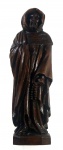 Arte sacra: imaginária católica, 47cm, figura masculina, madeira entalhada e patinada, bem conservada.