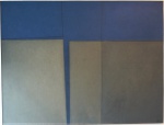 IANELLI, Arcanjo - Sem título, fundo azul, óleo sobre tela, assinado no CID, datado 79, med. 100 x 130 cm. Estado de conservação bom. (patrimônio 0026/20064, 13º andar)