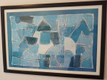 Poster reprodução Paul Klee, abstração, med. com moldura 60 x 85 cm. Estado de conservação bom. (11º andar)