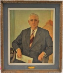SERGE IVANOFF - "Dr. João de Mello Magalhães 1937-1961", OST, assinado 1949 CID, med. 82 x 65 cm, com moldura 105 x 90 cm. Patrimônio 20115. Estado de conservação bom