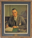 SERGE IVANOFF - "J. Louis Wallerstein 1924-1940", OST, assinado, datado e localizado 1949 Rio de Janeiro CIE, med. 80 x 55 cm, com moldura 105 x 89 cm. Patrimônio 20104. Estado de conservação bom