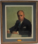 JOSÉ DOS SANTOS - "Fred H. Lowndes 1924-1935", OST, assinado CID 1939, med. 65 x 54 cm, com moldura 87 x 76 cm. Estado de conservação razoável (tela com craquelado)