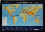 Poster "Global Energy Risk 2006", med. 70 x 100 cm, com moldura 73 x 103 cm. Estado de conservação ruim (sem vidro, papel arranhado e moldura arranhada)