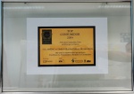 Documento emoldurado - Prêmio Top Consumidor - 2004, med. 30 x 42 cm, com moldura 50 x 70 cm. Estado de conservação bom