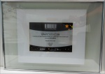 Documento emoldurado - Prêmio Consumidor Moderno 2011, med. 21 x 30 cm, com moldura 50 x 70 cm. Estado de conservação bom