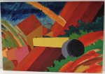 LUIZ CRUZ - AST colado em madeira, assinado Rio 1982 CIE e verso, med. 35 x 50 cm. Patrimônio 26139. Estado de conservação bom