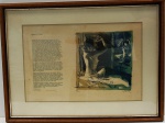 DAREL - "Quarto de Moça - poema assinado por Rubem Braga", serigrafia 92/100, med. 38 x 56 cm, com moldura 58 x 76 cm. Patrimônio 113515. Estado de conservação bom