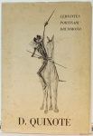 Livro de Poemas e Gravuras - Cervantes, Portinari, Drummond - "D. Quixote", med. 52 x 37 cm. Estado de conservação bom