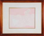 MILTON DACOSTA. "Vênus", serigrafia, 40 x 50 cm. Assinado. Emoldurado,  70 x 86 cm