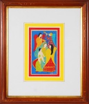 DJANIRA. " Anjos da anunciação", serigrafia, 24x 15 cm. Ed. Mario de la Parra, década 50.  Assinado.