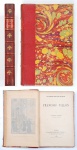 Gaston Paris - "François Villon", Librairie Hachette, 1901, med. 17 x 12 cm, 190 pag., com uma gravura, com encadernação em meio couro vermelho, manchas amareladas e do tempo.