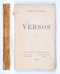 de Alencar,Mario (1872-1925) - filho de José de Alencar -  " Versos"- Ed. Garnier  2a. edição 1909;edição sem capa danificada pelo tempo; folhas amareladas com sinais de traça. 184 págs.; 18 x 11,5 cm; 128 grs.