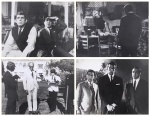 Quatro fotos de divulgação do filme "Mundo Novo, Mundo louco" (Let's not get angry- França, 1966). O filme foi dirigido por Georges Lautner, com um grande elenco, onde destacamos Lino Ventura, Mireille Darc e Jean Lefebre entre outros; medindo 30 cm x 40 cm cada