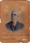 Foto de Machado de Assis dedicada a Mario de Alencar (filho de José de Alencar), datada de 1907- É capa do livro "Cartas de Machado de Assis a Mario de Alencar"