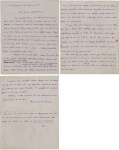 Carta de Humberto de Campos(jornalista,político e escritor) a Alberto Faria, datada de 14/10/1918 "parabenizando pela eleição para a ABL"...