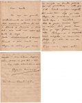 Carta de Olegário Mariano (poeta, politico e diplomata) a Alberto Faria datada de 2/3/1918 falando sobre "seu contentamento em receber sua carta e comunicando pedido de votos para o Sr. Couto..."