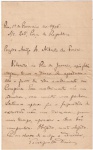 Carta de Escragnole Doria (compositor, professor, escritor e tradutor) a Alberto Faria datada de 10/2/1916 "agradecendo o acolhimento recebido em Campinas"...