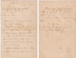 Carta de Escragnole Doria (compositor, professor, escritor e tradutor) a Alberto Faria datada de 3/8/1918, "acusando o recebimento de uma carta e dizendo compreender a falta de tempo"...