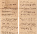 Carta de Ronald de Carvalho (poeta e politico) a Alberto Faria datada de 28/7/1918 fazendo uma comparação a grandes homens citados por Montaigne e tecendo elogios a seus trabalhos...
