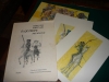 ALBUM.  "D. Quixote" de Drummond e Portinari, com 21 pranchas de Cândido Portinari e 21 glosas de Carlos Drummond de Andrade. Medindo 51 x 36 cm.