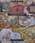 LIVRO" O Tesouro dos Mapas". Exposição da Coleção Cartográfica do Instituto Cultural Banco de Santos. Medindo 39 x 33 cm.