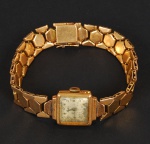 Relógio ELKA em ouro amarelo 18k contrastado, peso total 36 gr