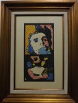 Ivan Serpa e Antonio Manuel. "Che Guevara", serigrafia  aquarelada, 56 x 38 cm. Assinado e datado, 1968.