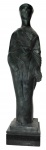 CESCHIATTI. Escultura em bronze patinado. Assinado, 94 cm